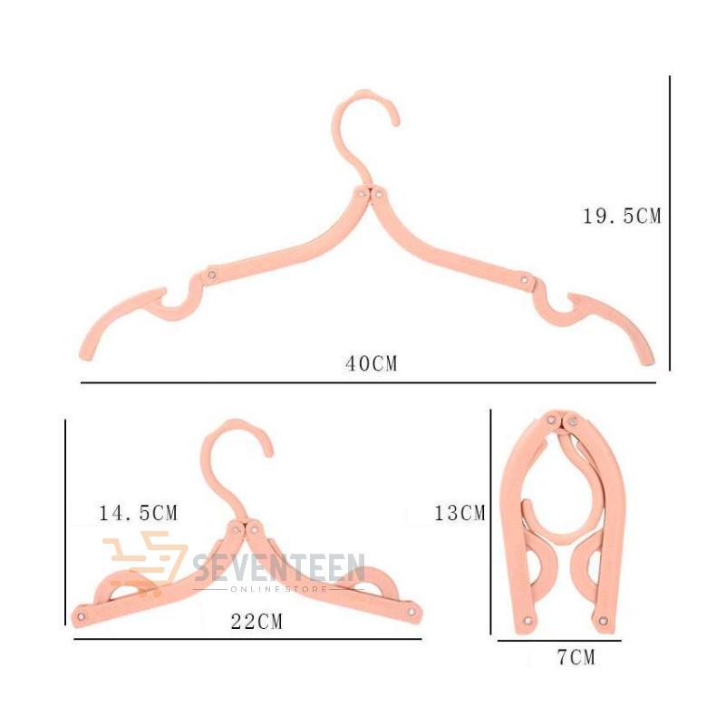 SEVENTEEN HANGER LIPAT MAGIC GANTUNGAN PAKAIAN BAJU LIPAT PORTABLE HANGER BAJU LIPAT TRAVEL GANTUNGAN JEMURAN BRA KAOS KAKI 5