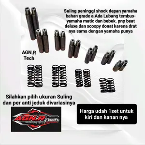 Suling peninggi shock depan yamaha bahan grade a Ada Lubang tembus- yamaha matic dan bebek. pnp beat deluxe dan scoopy donat karena drat nya sama dengan yamaha punya
