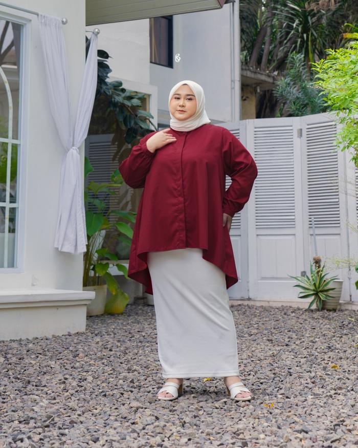 Gambar Bibigsize - Biya Crop Top (Part I) | Atasan Blouse Big Size Jumbo dari Bibigsize Kota Administrasi Jakarta Timur Tokopedia