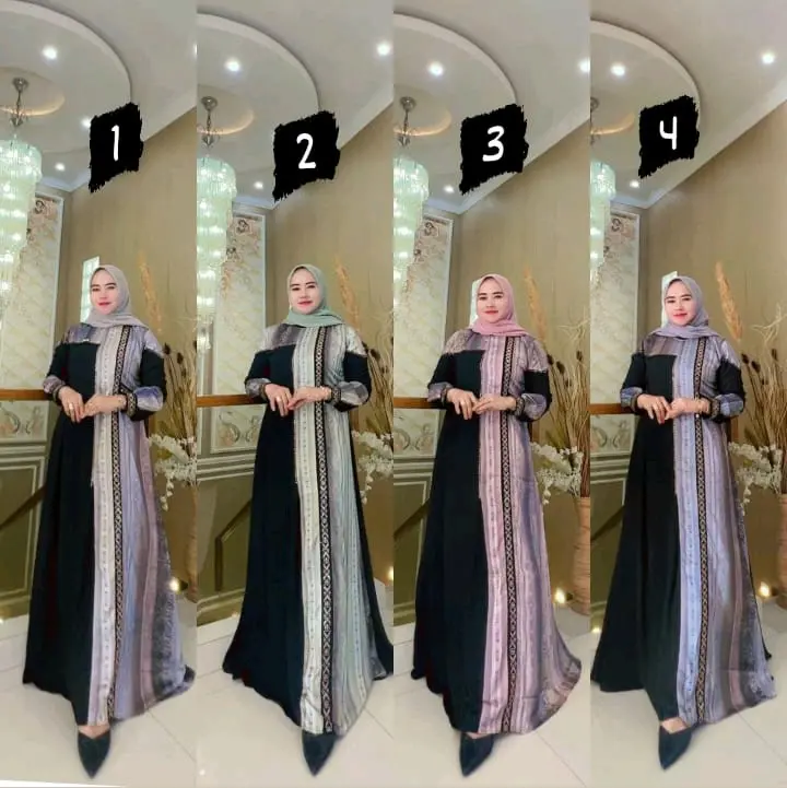 Zulfa abaya Bunga (no hijab)