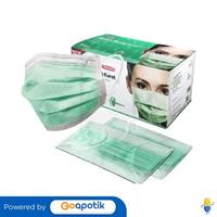Gambar ONEMED 3PLY MASKER BEDAH KARET EARLOOP WARNA HIJAU BOX 50 PCS dari Apotek Clara Jaya By GoApotik Kota Administrasi Jakarta Timur 2 Tokopedia