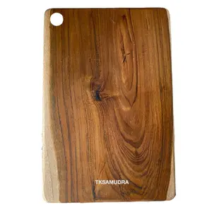 Talenan Kayu Jati Serbaguna 20x30cm - Tebal Awet & Tampilan Mewah Bahan Kayu Jati Asli Kuat Tahan Air Goresan Pisau Cocok Untuk Dapur Modern Dan Usaha Kuliner Kitchenware