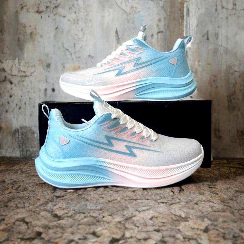 Giày Thể Thao Nam Nữ Tập Gym Aerobic Chạy Bộ Đế Nhẹ YUN-2569 Xanh Sneaker Sport Tập Thể Dục