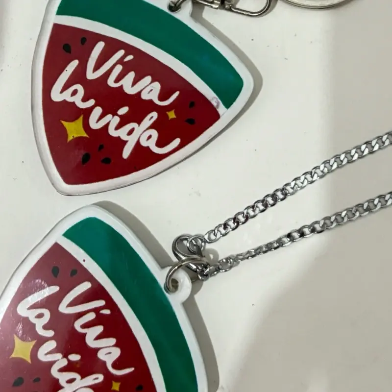 viva la vida 2in1 keychain + kalung (dua sisi) by chellio stuff twingkling watermelon cod adjust (bisa dikecilin) 3