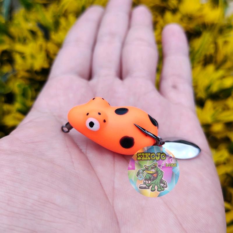 Lure Soft Frog Mini umpan pancing Ukuran 3cm Berat 5grm Untuk Mancing Casting Ikan Gabus 7