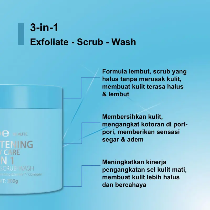 [MAIN LIVE] SCRUB BLEACHING 3 IN 1 BODY CARE DABE BEAUTE 2