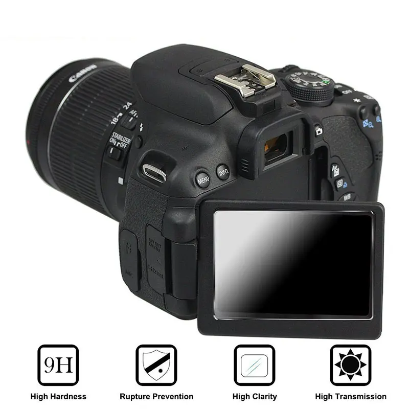 Kính cường lực, Bảo vệ màn hình LCD 2,5D 9H, dành cho máy ảnh Sony Vlog ZV-1F, ZV1, ZV-1 II, E10 Mark II, E10L, ZV-E1, ZV-1M2, Chống va đập, phim cường lực 3