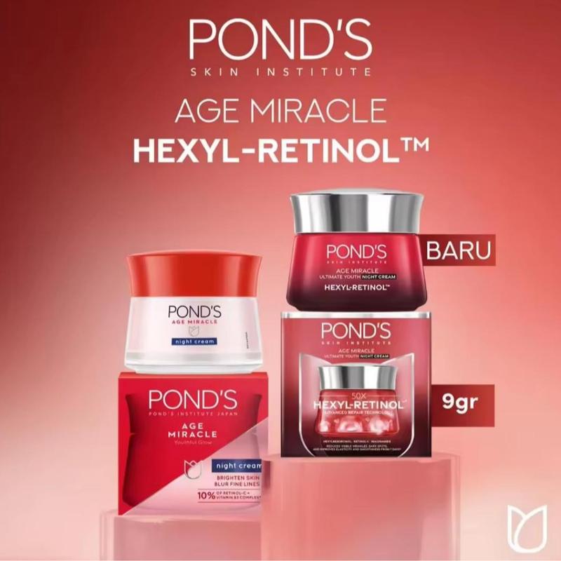 Ponds Age Miracle Hexyl Retinol Niacinamide Day / Night Cream 9gr Facial Vitamin Wajah 2