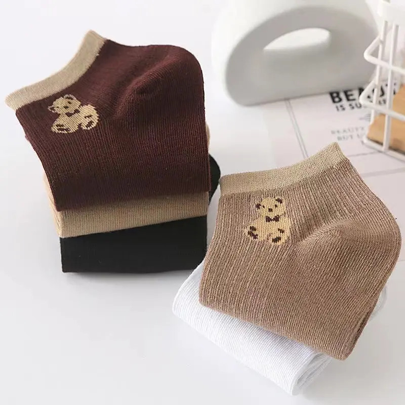 BAS K10 Kaos Kaki Pendek Semata Kaki / Kaos Kaki Bear / Kaos Kaki Motif Beruang / Kaos Kaki Fashion 3