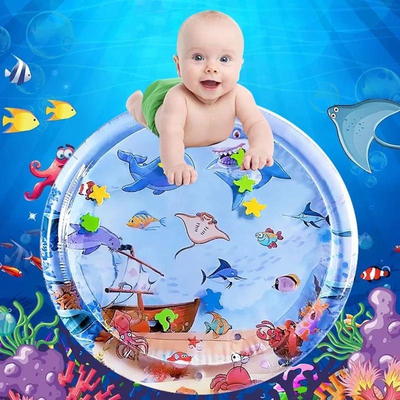 [TẶNG BƠM ĐƯỜNG KÍNH 105CM] Thảm Nước Nhún 1m Cho Bé Đệm Nước Mát Mùa Hè Đại Dương Cho Bé 1