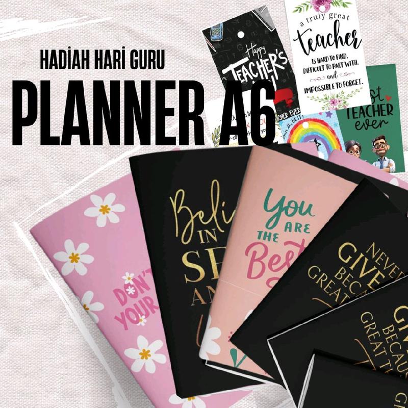 Hadiah Hari Guru Basic Planner Undated Version A6 Mini Planner - TikTok ...