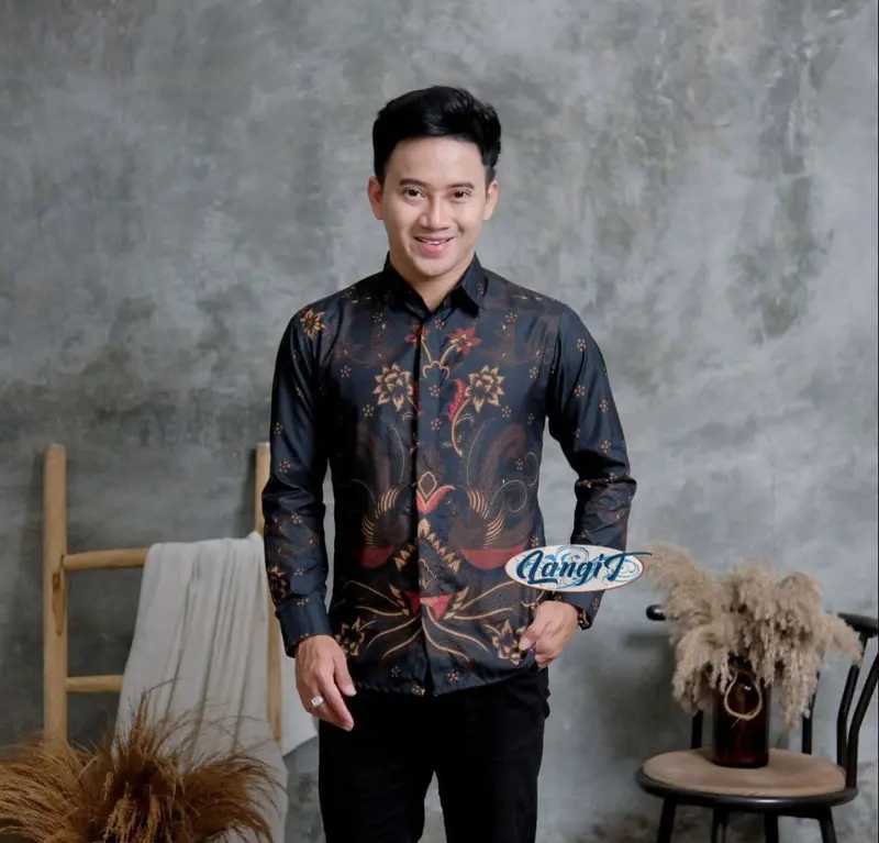 Batik Pria Lengan Panjang BATIK JULUNG SUNGSANG HRB026 motif KERATONAN Kode 002 size M L XL XXL 7