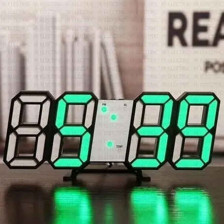 JAM DINDING DIGITAL LED/JAM MEJA-ALARM-SUHU/JAM 3D BESAR MODERN 4