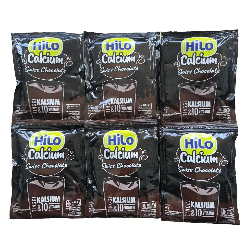 5 sachet Hilo Swiss Chocolate Tinggi kalsium