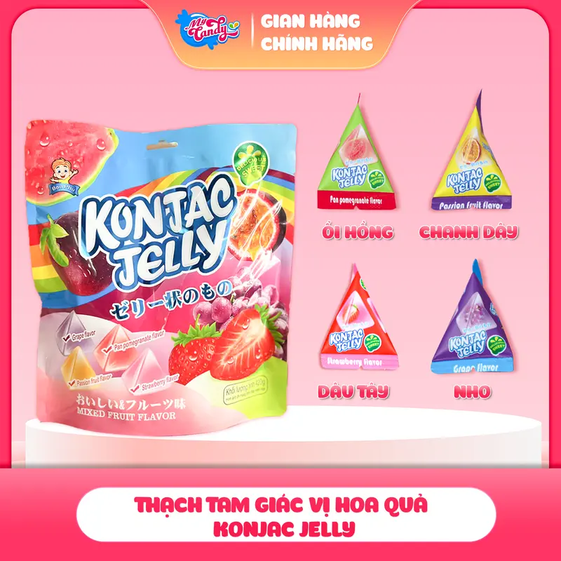 COMBO THẠCH TAM VŨ (01 Thạch Tam Giác Vị Hoa Quả Bạn Phú + 01 Thạch Vũ Trụ 3D), Siêu Ưu Đãi, Thạch Ngon Cho Cả Gia Đình 1