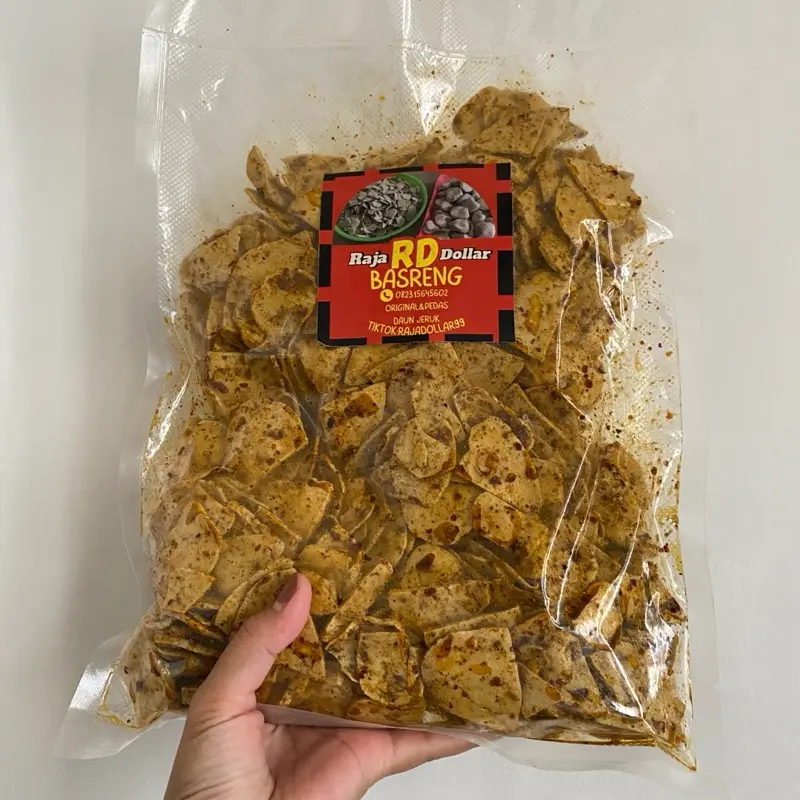 Basreng Daun Jeruk 500 Gram Kering Food Snack - Rasa Pedas dan - Shop ...