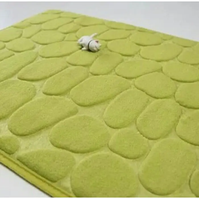Coral Memory Foam Mat / Keset Kaki Rumah Dapur Pintu Kamar Anti Selip - Hijau