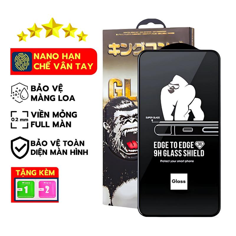 Kính Cường Lực iPhone KK Full Màn Cao Cấp Trong - Cho iP 7/8/Plus/X/XS/XR/11/12/13/14/15/16/17/Pro/Max/Mini/Air