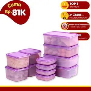 CPM TAKERU FOOD STORAGE SET OF 12 PCS Penyimpanan Plastik Dengan Tutup CPM TAKERU FOOD STORAGE SET OF 12 PCS Penyimpanan Plastik Dengan Tutup
