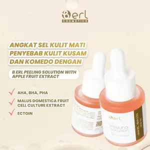 B Erl Peeling Solution with Apple Fruit Extract Exfoliasi Kusam Exfoliating Wajah Mencerahkan Kotoran Komedo