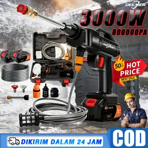 DECKER Jet Cleaner Tekanan Tinggi 3000W 800000Bar Portable Mesin Cuci Mobil Motor AC Steam Mini Pompa Semprotan DECKER Jet Cleaner Tekanan Tinggi 3000W 800000Bar Portable Mesin Cuci Mobil Motor AC Steam Mini Pompa Semprotan
