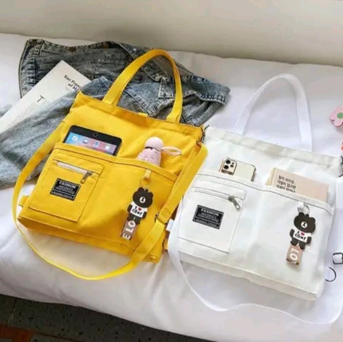 Tas tote bag wanita tas modis tas bahu kuliah kerja kekinian 5
