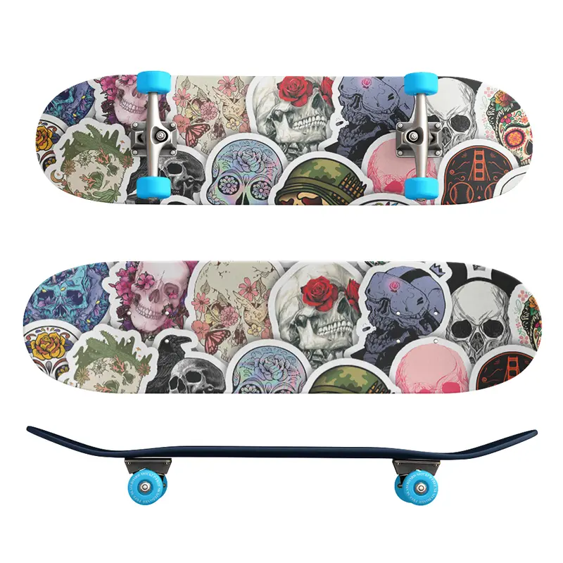 Set 50 cái Sticker Skull  dán mũ bảo hiểm, dán laptop, dán xe, vali, sticker chống thấm nước, sticker cute giá rẻ 5