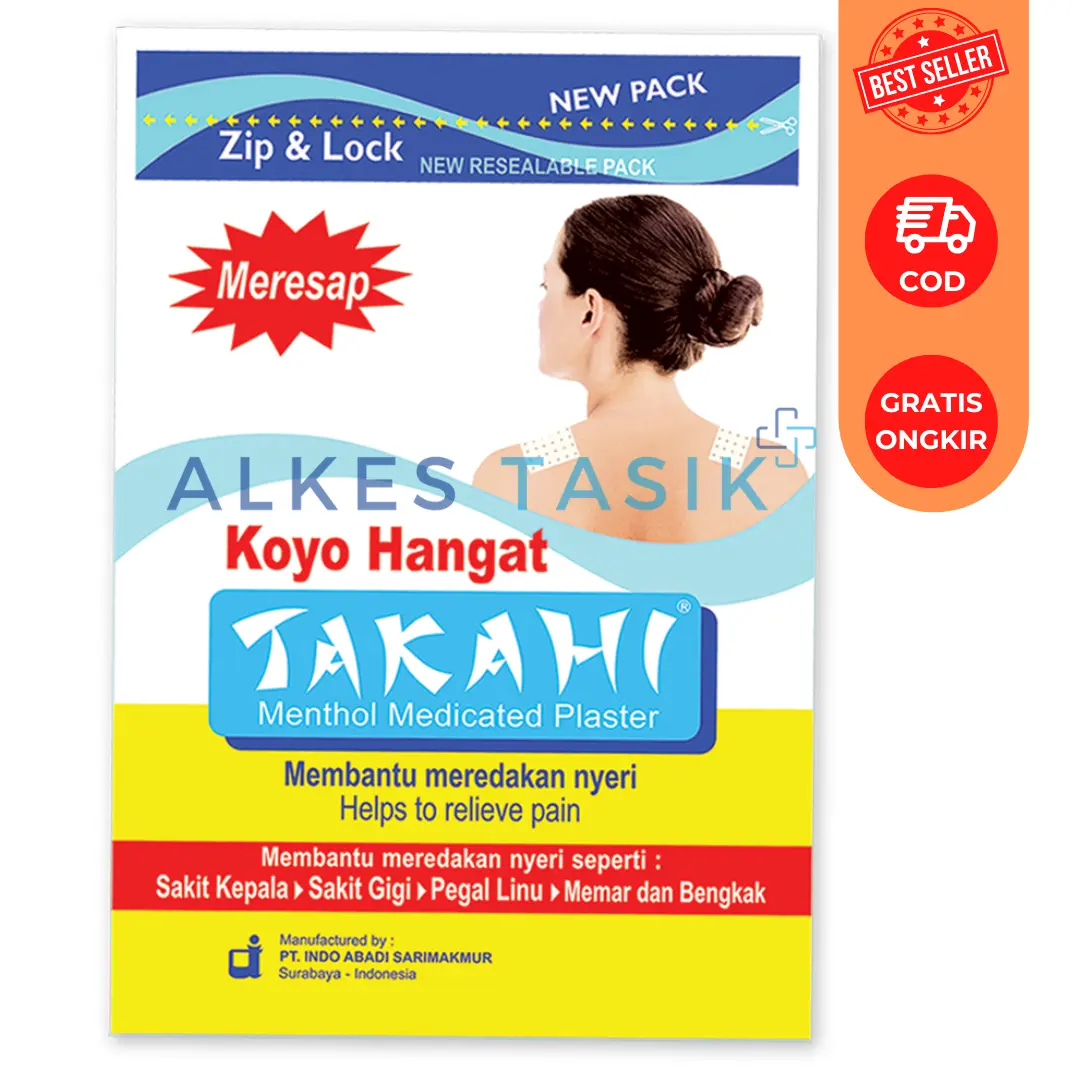 Koyo TAKAHI Hangat 1 SACHET ISI 10 LEMBAR - Meredakan Pegal Linu dan Nyeri Sendi - Hangat