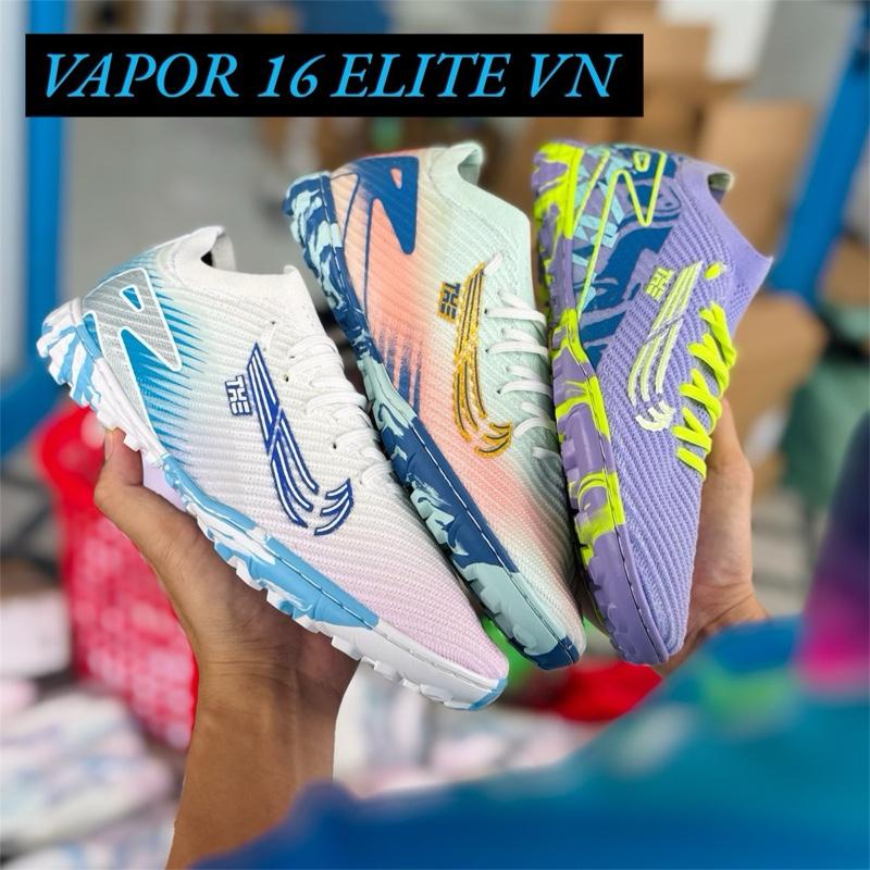 [Deal Mở Bán] Giày Bóng Đá, Giày Đá Banh Vaporr 16 Elite VN Đế Đệm, Khâu Đế, Tặng [ Tất, Túi Rút]