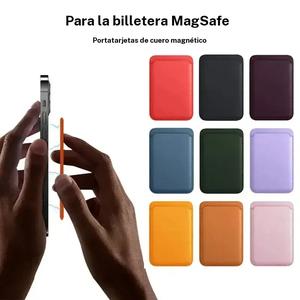 Cartera magnética de piel para Apple MagSafe, funda para celular, accesorios para iPhone Max Mini Series