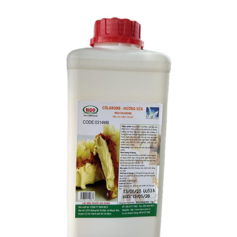 Bico Hương Sữa Colarome Bico 1kg - Tạo Hương Thơm Ngon Cho Bánh & Thực Phẩm - Ngọt Dịu Tự Nhiên - Code: 0314MB