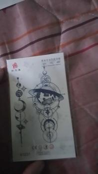 Product Review of tato temporer premium tatto kecil semi permanen tattoo fruit ink aesthetic planet Temporary from d**2 0