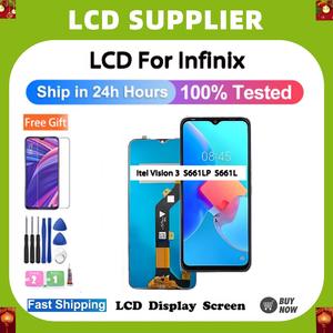 For Infinix Itel Vision 3 S661LP S661L Lcd Phone Touch Screen Replacement,Send Protective Film,Tools and glue,Cellphone Accessory Installation,Smartphone Device.