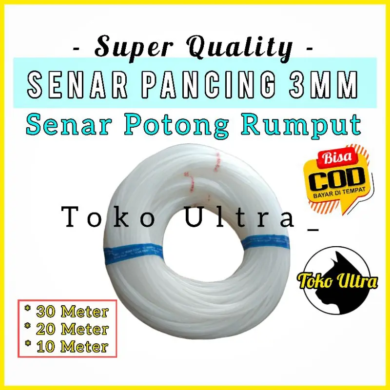 SENAR PANCING 3MM (50 METER) SENAR POTONG RUMPUT / SENAR ECERAN / SENAR BESAR / SENAR 3MM / SENAR COD / SENAR PANCING BESAR / SENAR YOKA / SENAR DONAL /SENAR PEMBERSIH GALON 0