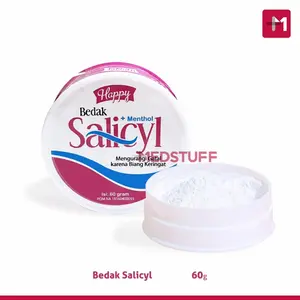 Happy Bedak Salicyl 60gram Bedak Salicyl Happy Bedak Biang Keringat