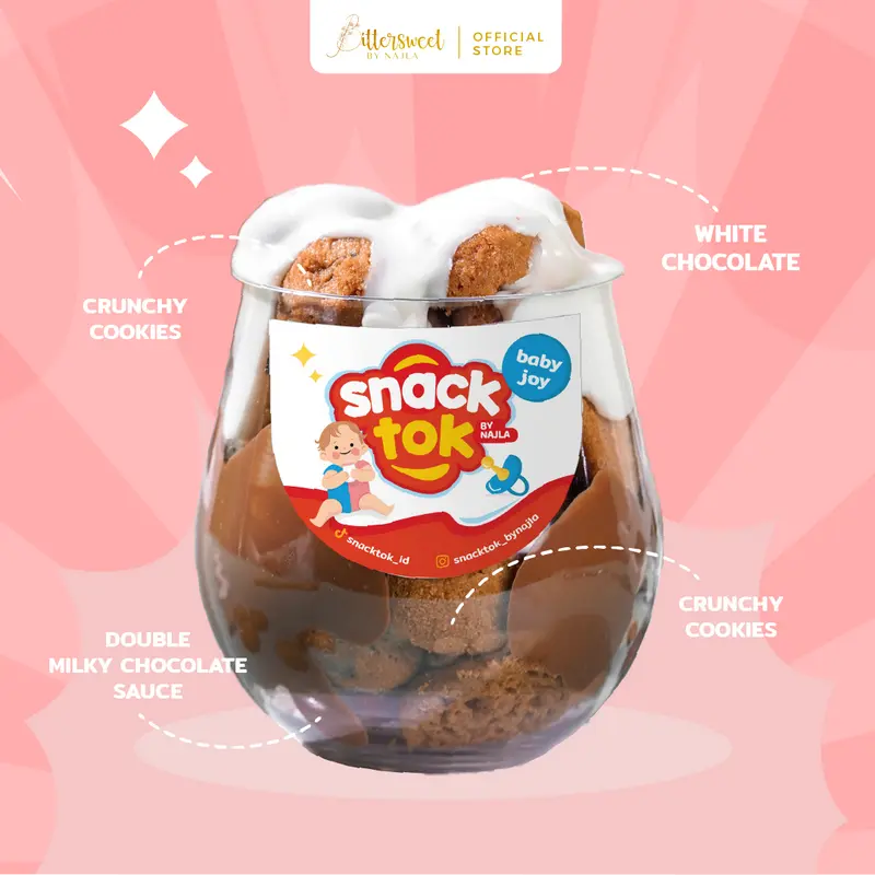 2 Snacktok Full Cookies ( Belgium + Baby Joy ) [ Best Price ] 1