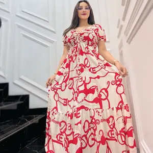 Dress Anggun Sabrina Motif Mewah Rayon Premium dengan Desain Bunga Elegan dan Kualitas Terbaik