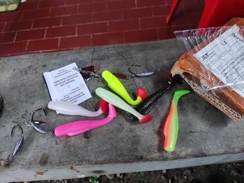 Product Review of Umpan SOFTLURE 8cm isi 6pcs 8cm Bonus Bkk 2/0 3pcs Lure +Propeller from A**d 0
