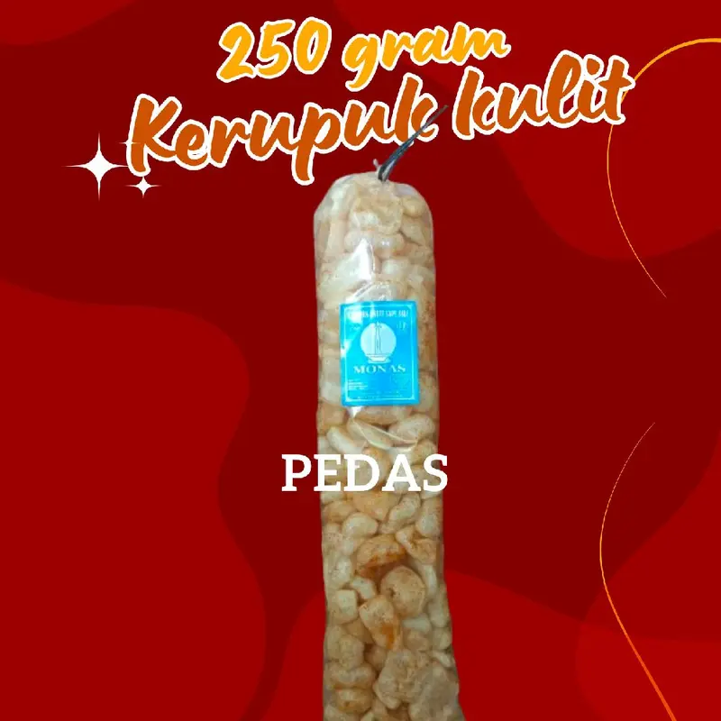 250 Gram Kerupuk Kulit Sapi Dorokdok Jangek Krecek Pedas 4