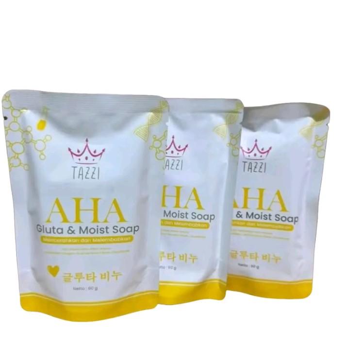 PROMO 3 PCS SABUN AHA KUNING TAZZI 3