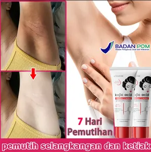 Kojic Acid Pemutih Ketiak Pemutih Selangkangan 50ml Memutihkan Ketiak dan Leher Pantat Pemutih Lutut Hitam Dan Siku,Krim Pencerah Lipatan BPOM