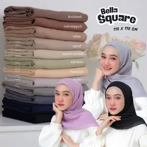 IS Jilbab Bella Square Premium 50 Warna | Hijab Kerudung Segi Empat