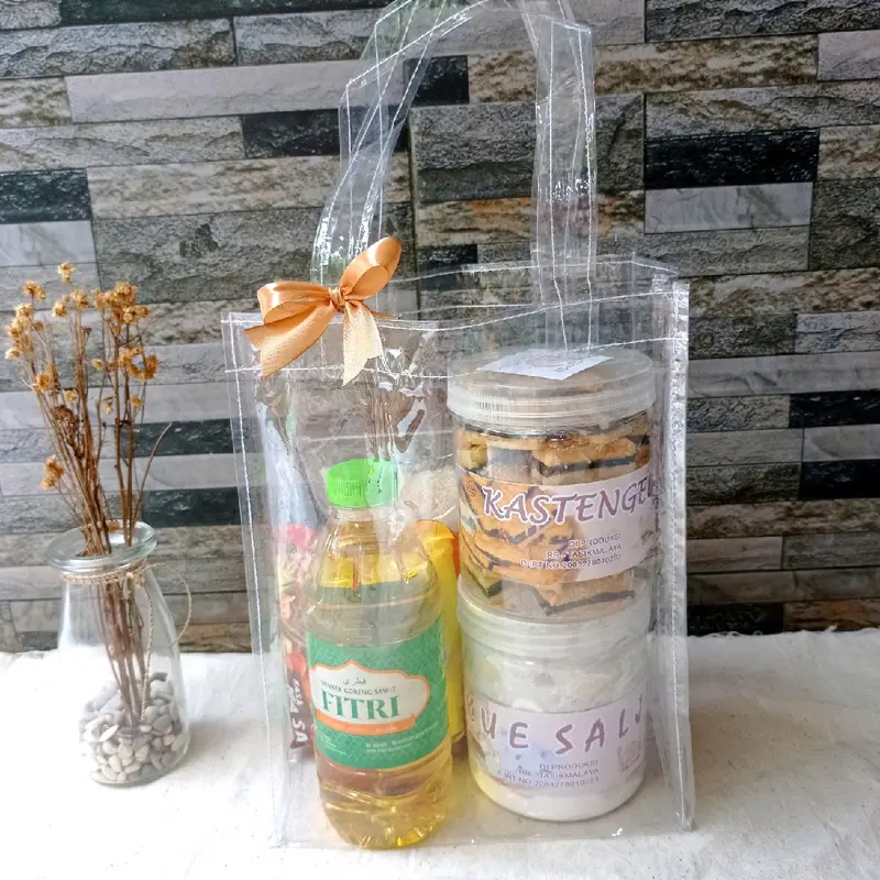 ISI 10 PCS goodie bag ulang tahun anak mika bening transparan, Tas ultah anak mika transparan potrait tinggi 25 cm 3