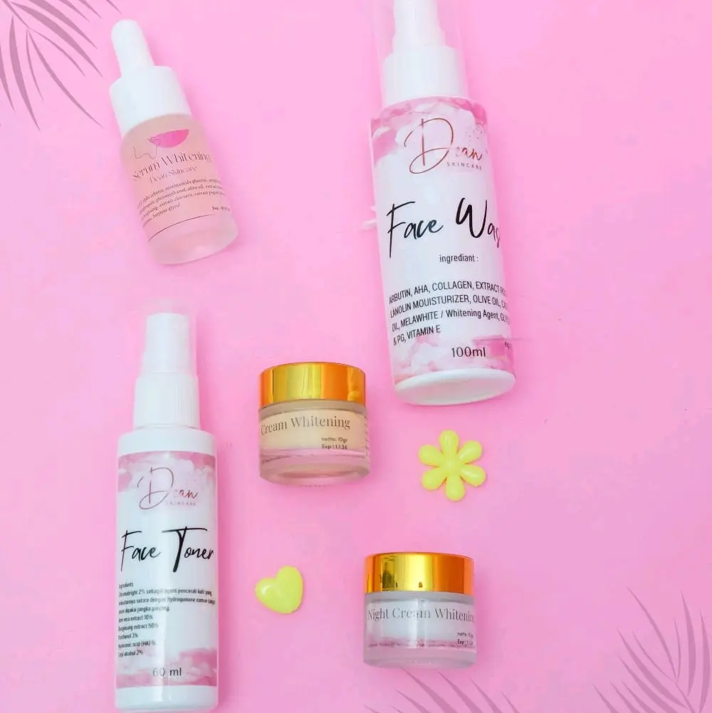 Paket Whitening Dean Skincare (Kulit normal dan kombinasi) Wajah Pencerah Facial Muka