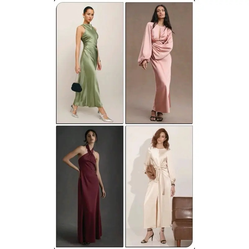 Kain MAXYMARA PURESILK Original Termurah Per 0.5m Kain Satin Maxy Mara Sateen Bridesmaid Premium Quality Kain Furing Kebaya Broklat Tile RobertoCavalli Originall 4