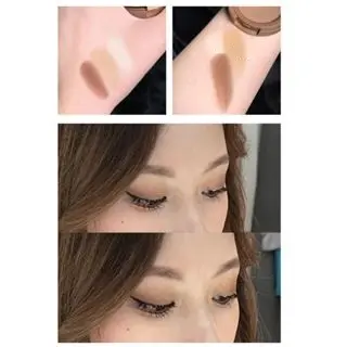 HERORANGE Eyeshadow Compact 3in1 Eyeshadow 3 Warna Glitter Matte Eyeshadow Nude Earth Colour Pigmented Korean Eyeshadow 1