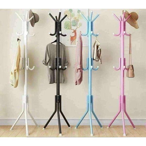 Giá treo quần áo, Cây treo quần áo, treo mũ chất liệu sắt sơn tĩnh điện , thiết kế nhiều xương treo đồ tiện lợi. Giá , kệ treo đồ nhỏ gọn tiện lợi dễ dàng lắp đặt