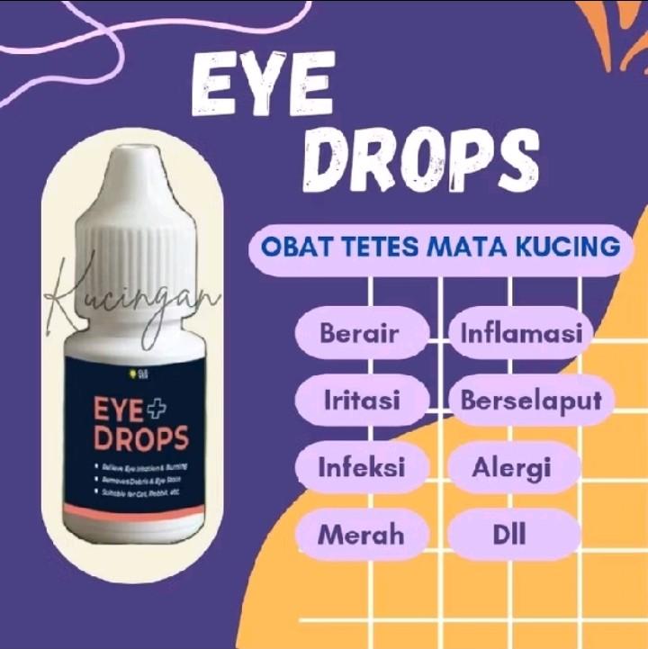 Obat Tetes Mata Kucing EYE PLUS DROPS Obat Sakit Mata Kucing Belekan Iritasi Infeksi Berair by Clever Solutions 0