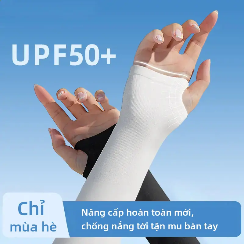 【2 Đôi】 Tay Áo Chống Nắng Chống Tia UV UPF50+ - Tay chống nắng đa - Dùng Ngoài Trời - Soloever Hàn Quốc - Unisex - Bao Tay - Phù Hợp Đạp Xe 4