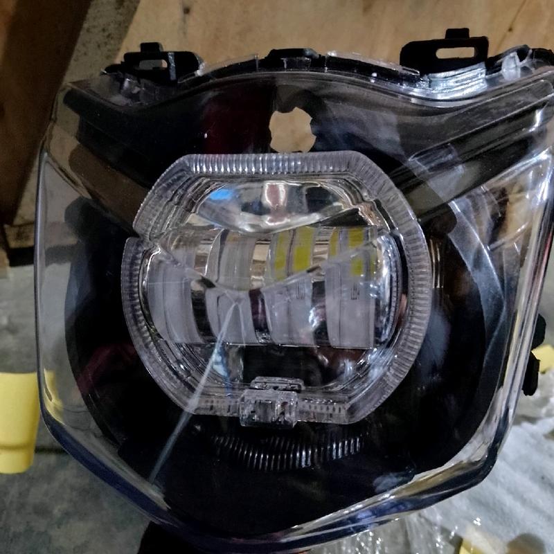 lampu depan set beat karbu kastem daymeker biled 4 lensa 2